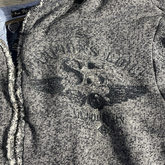 Buffalo Men’s Heavy Comfy Distressed Hoodie Size Large - Picture 3 of 6